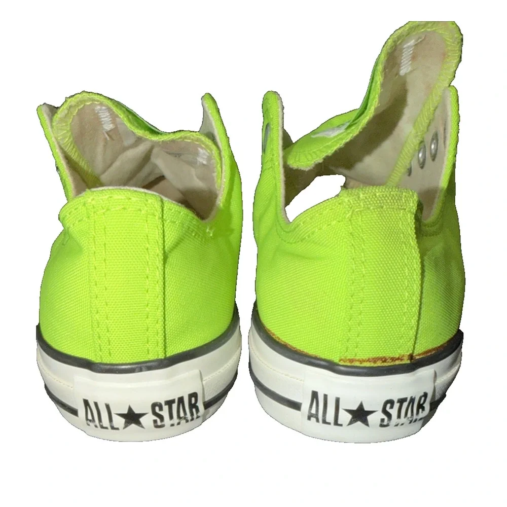Converse Neon Green Chuck Taylor Slip On Sneakers 7